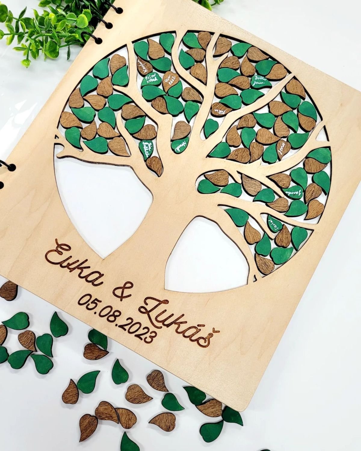 Wooden Guest Book Tree