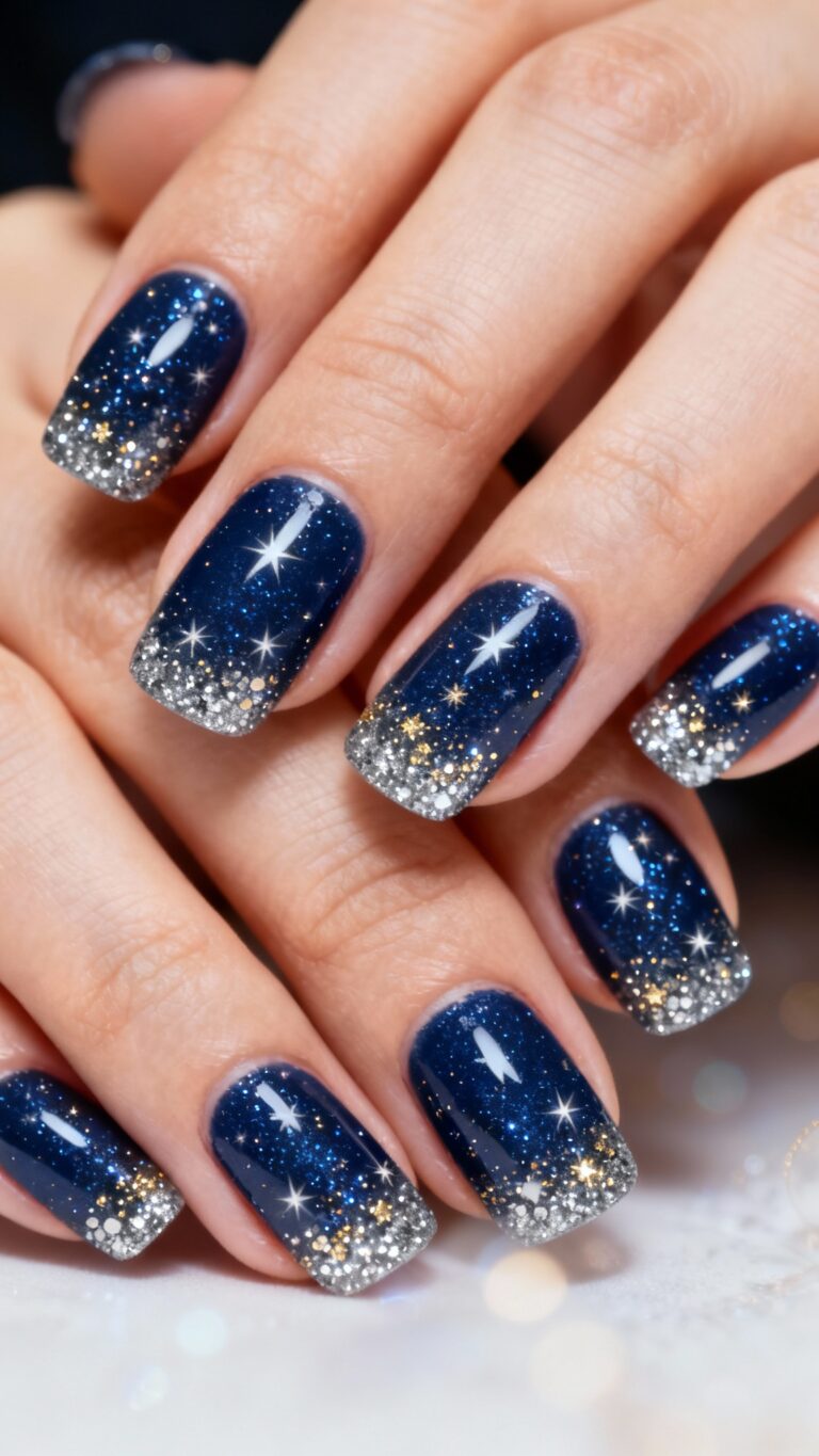 Navy Blue Sparkles
