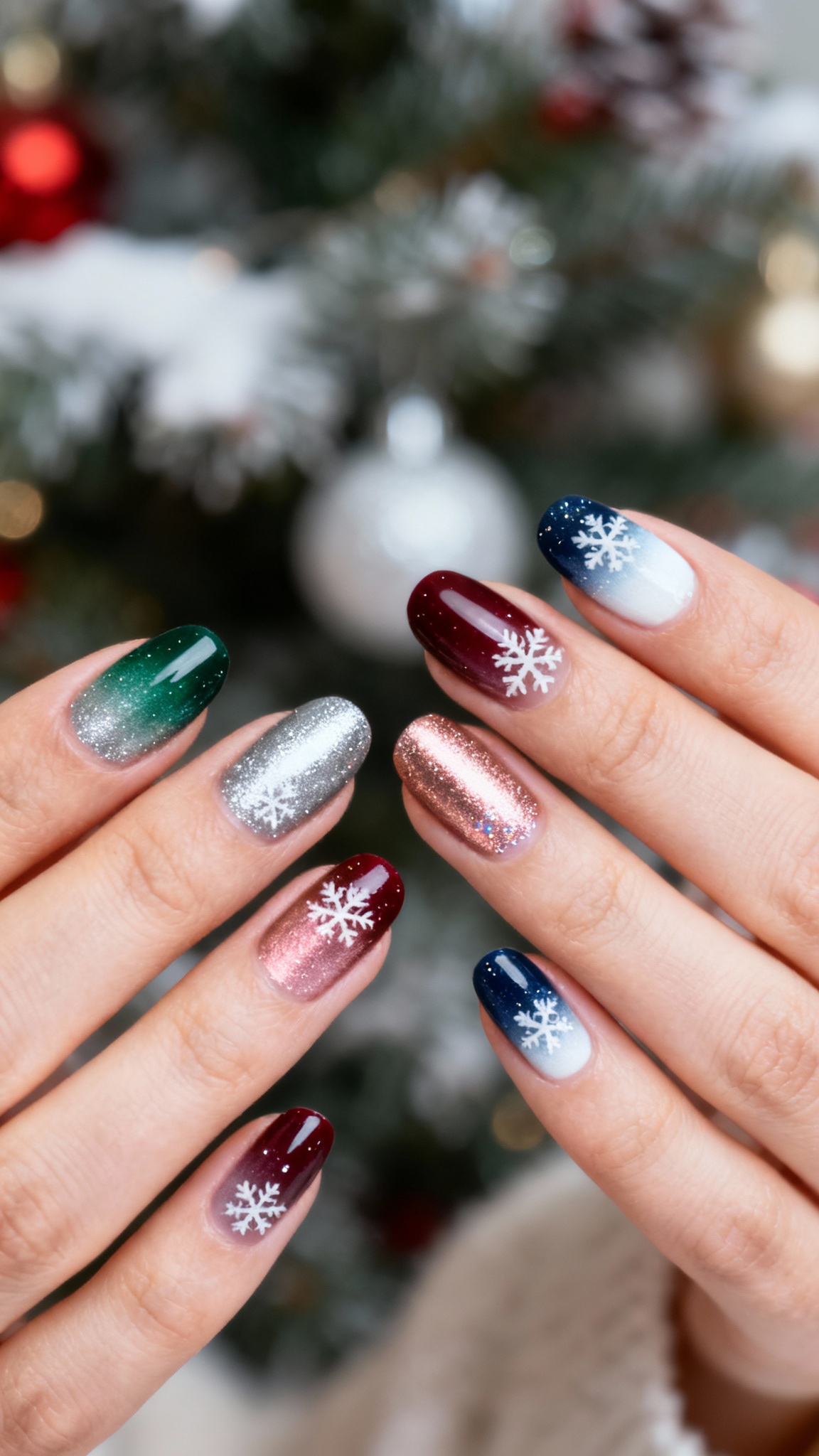 Ombre Winter Colors