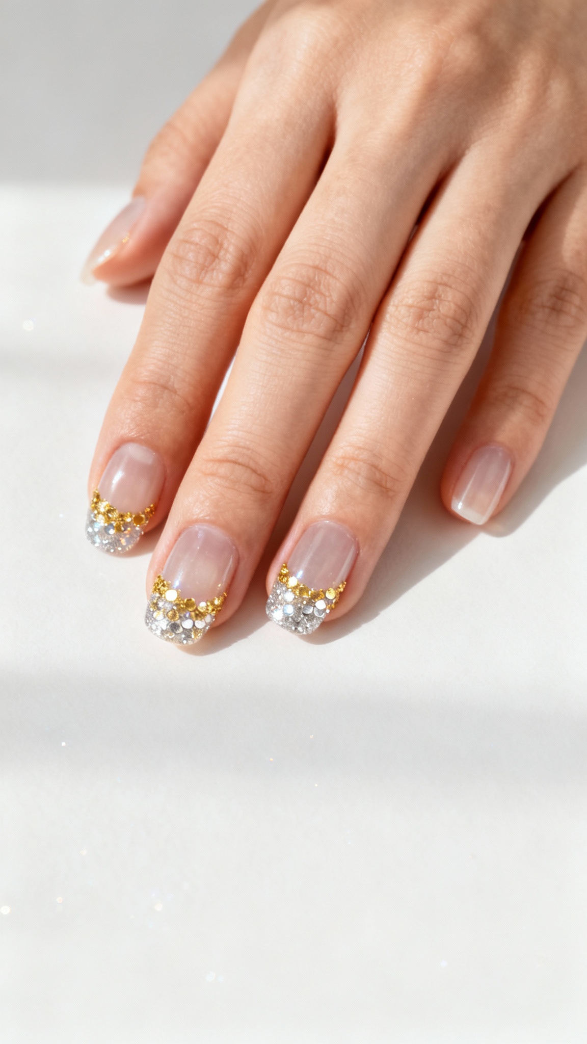 Sequin Accent Nails