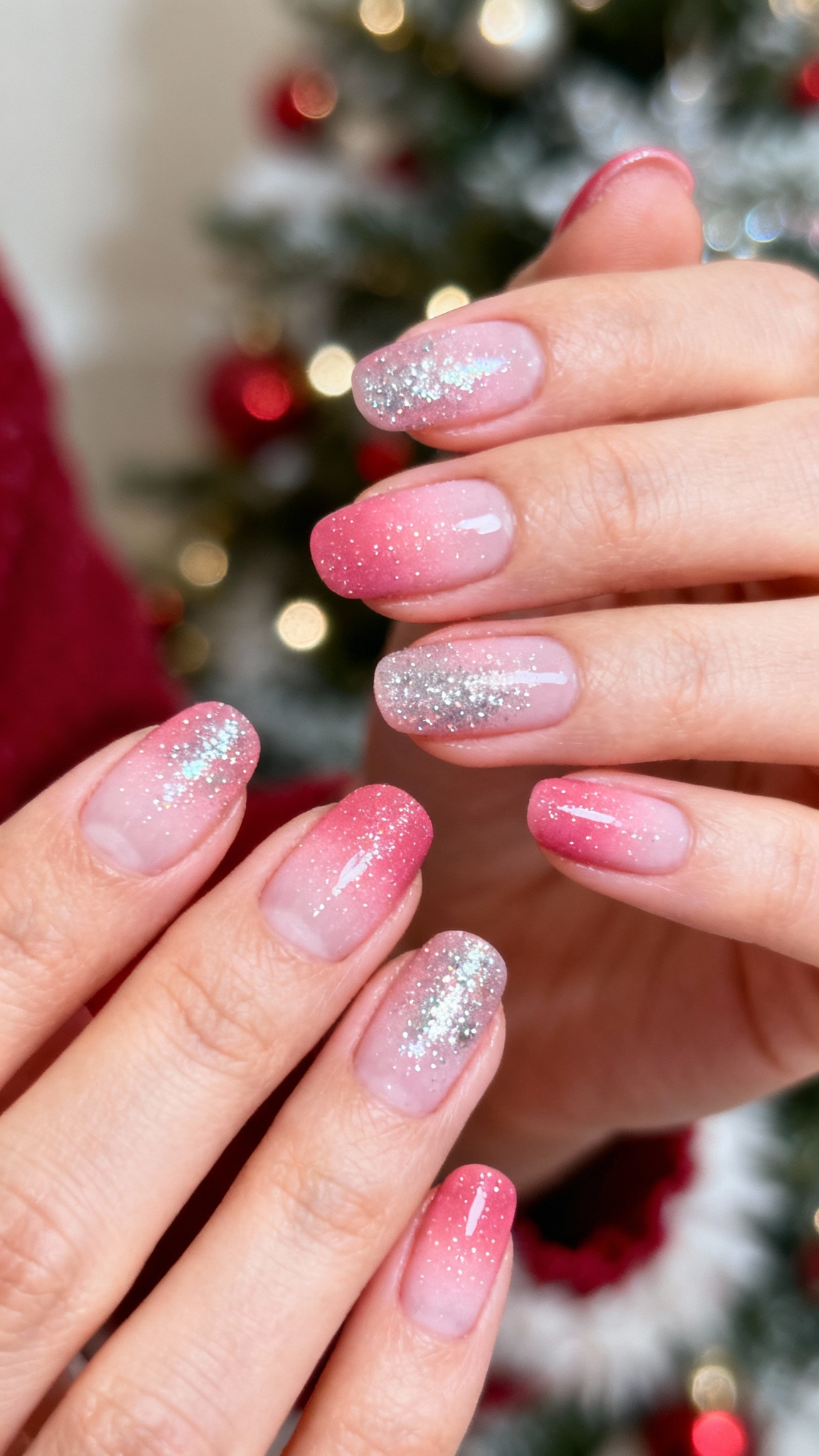 Sparkle Ombre Nails