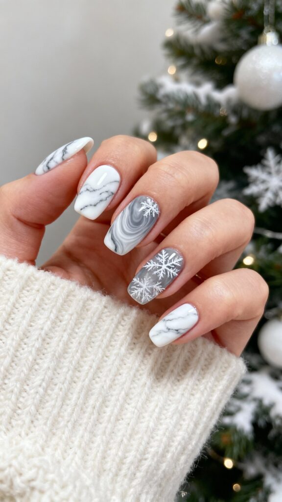 Marble Winter Swirl