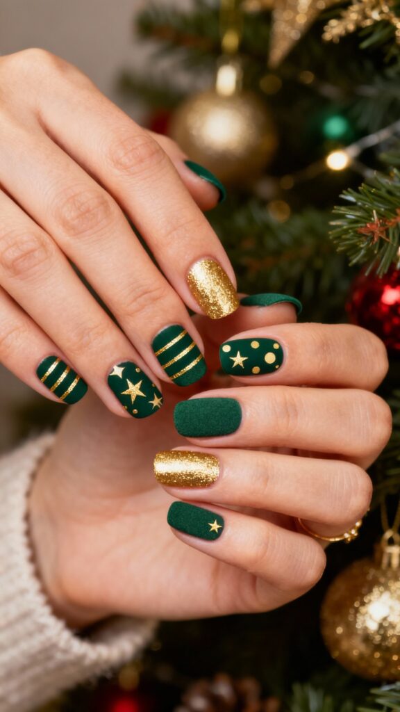 Green Gold Accents