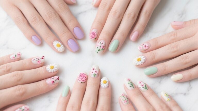 41 Cute Floral Nail Art Ideas You'll Love
