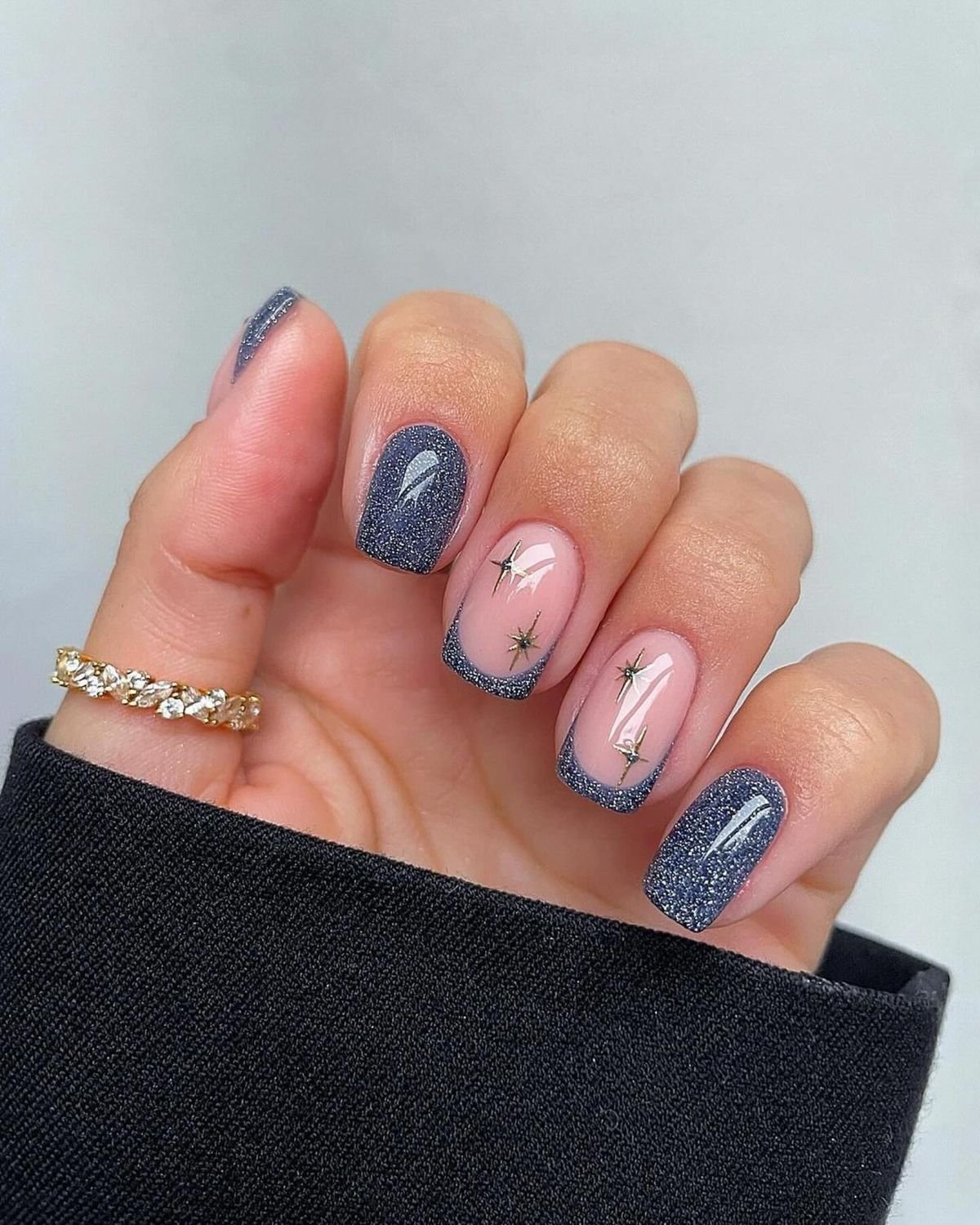 Glittery Holiday Nails