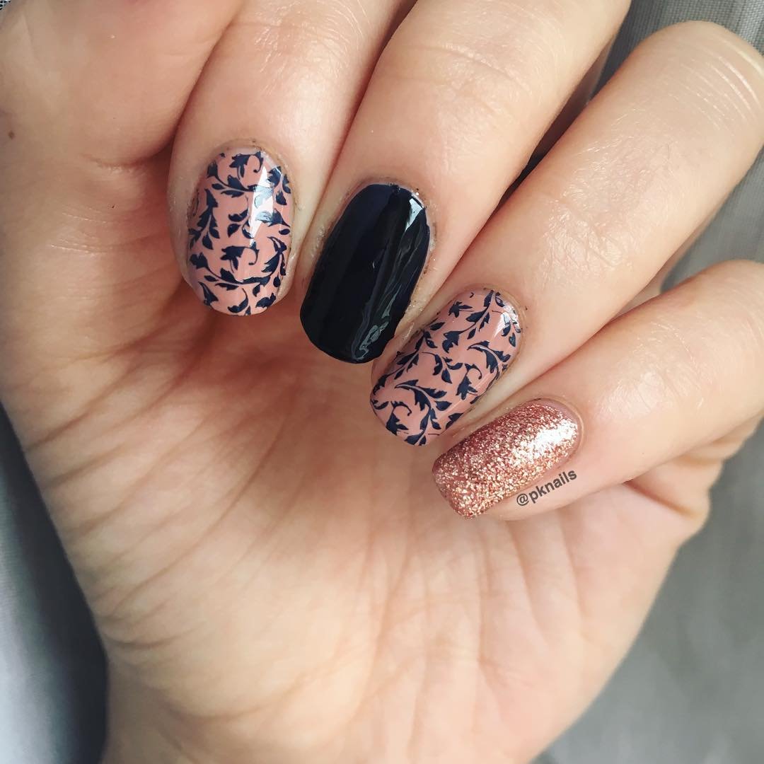 Mixed Design Nails