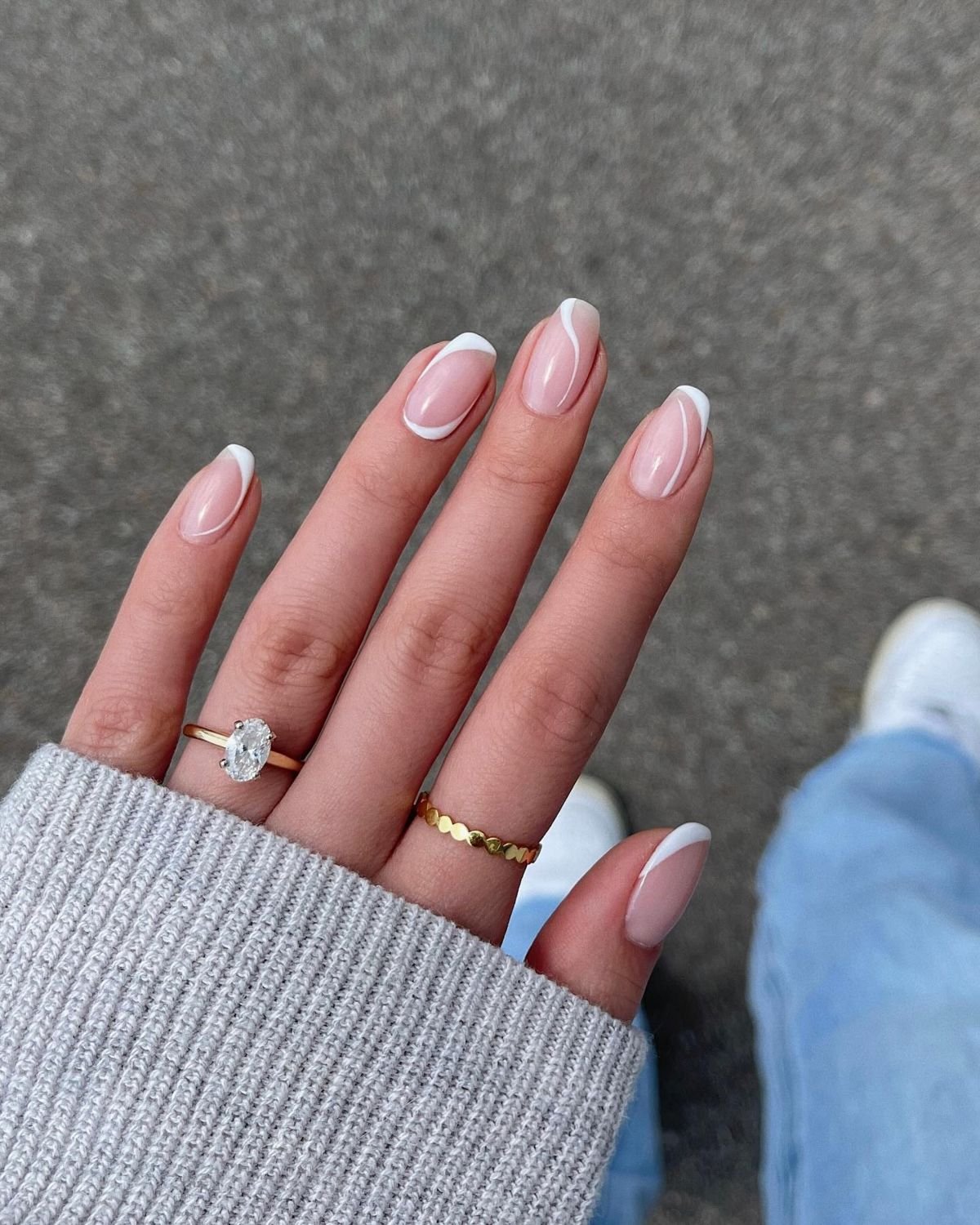 Squoval Nude Nails