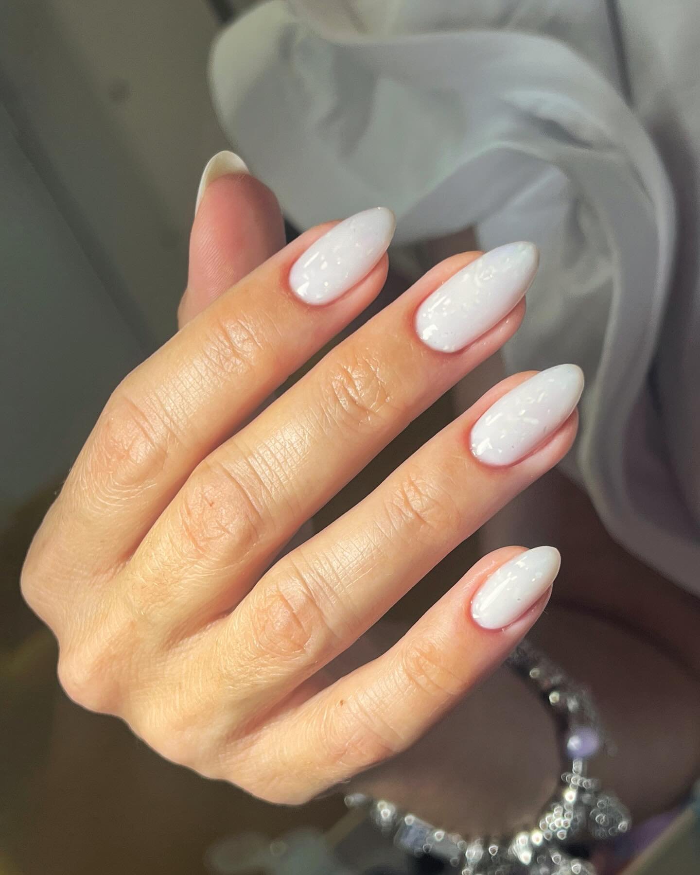White Minimalist Nails