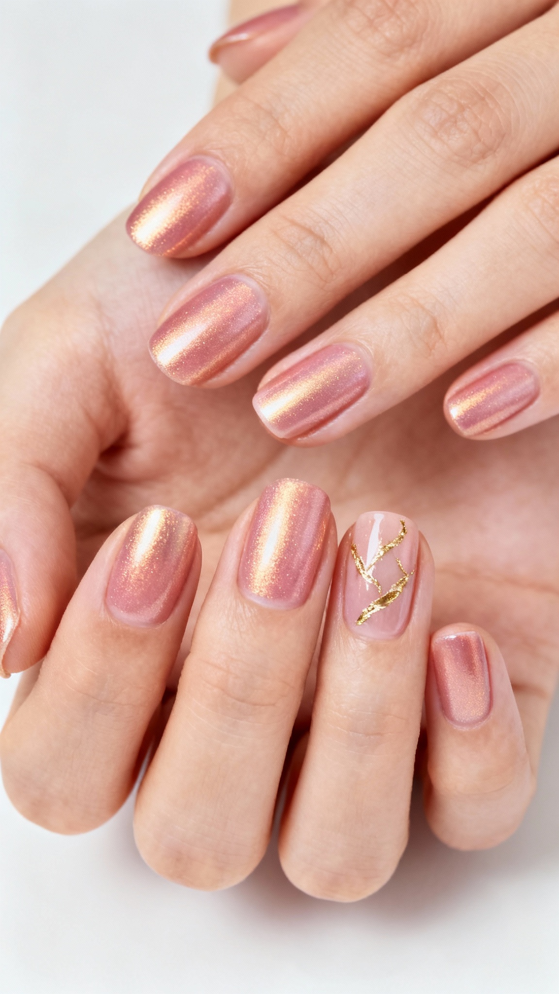 Champagne Pink Nails