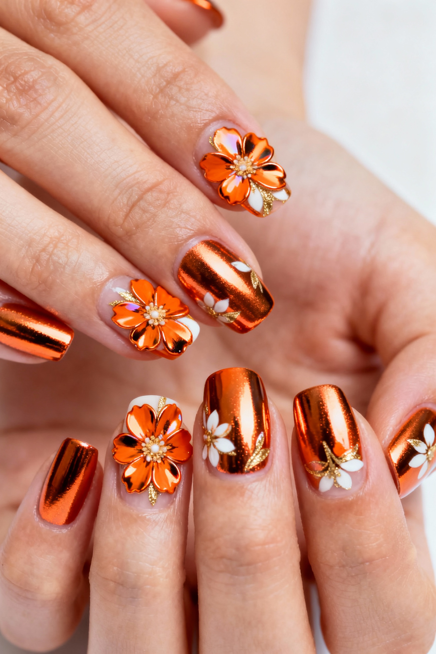 Chrome Orange Flowers