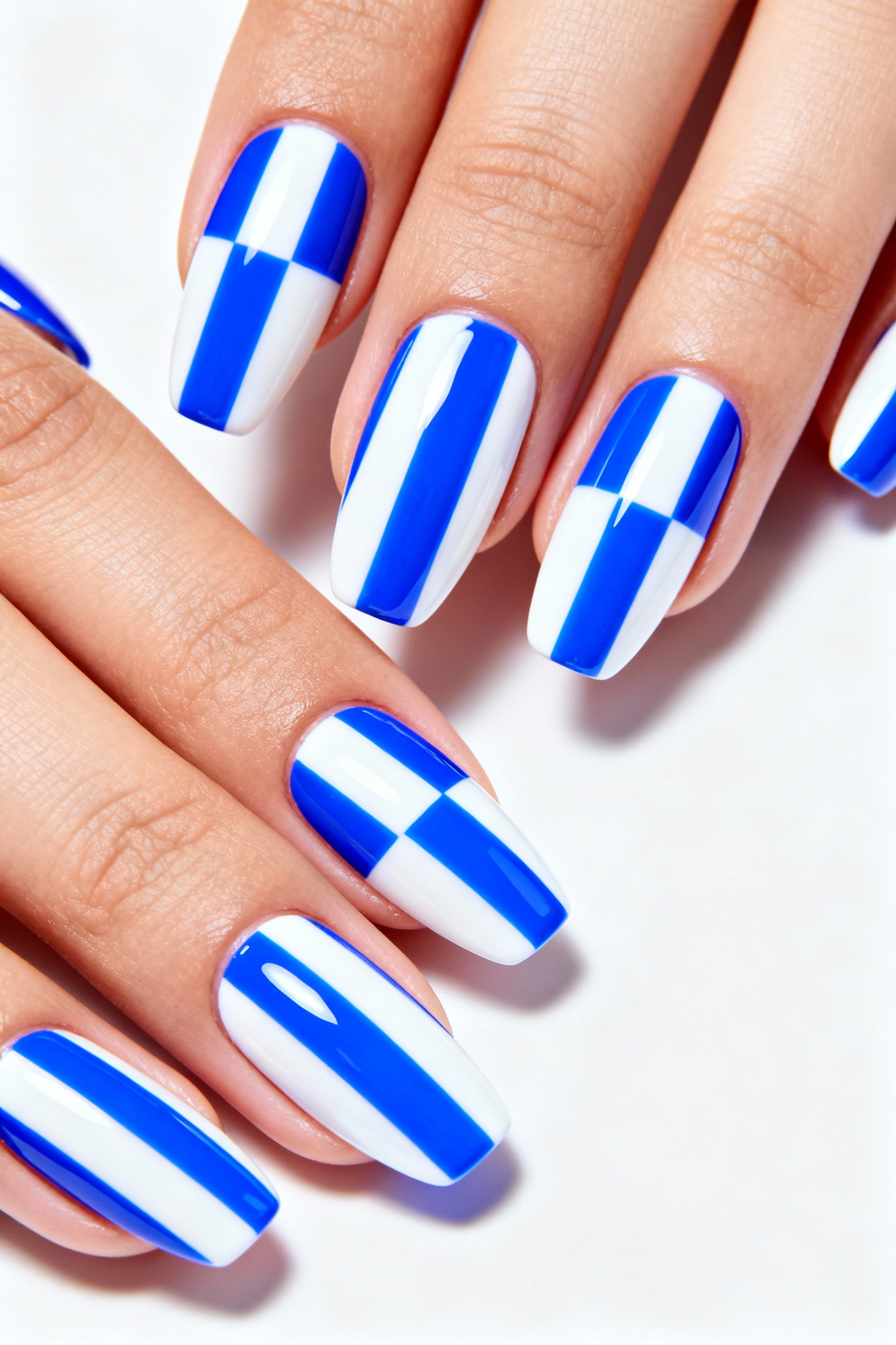 Electric Blue Stripes