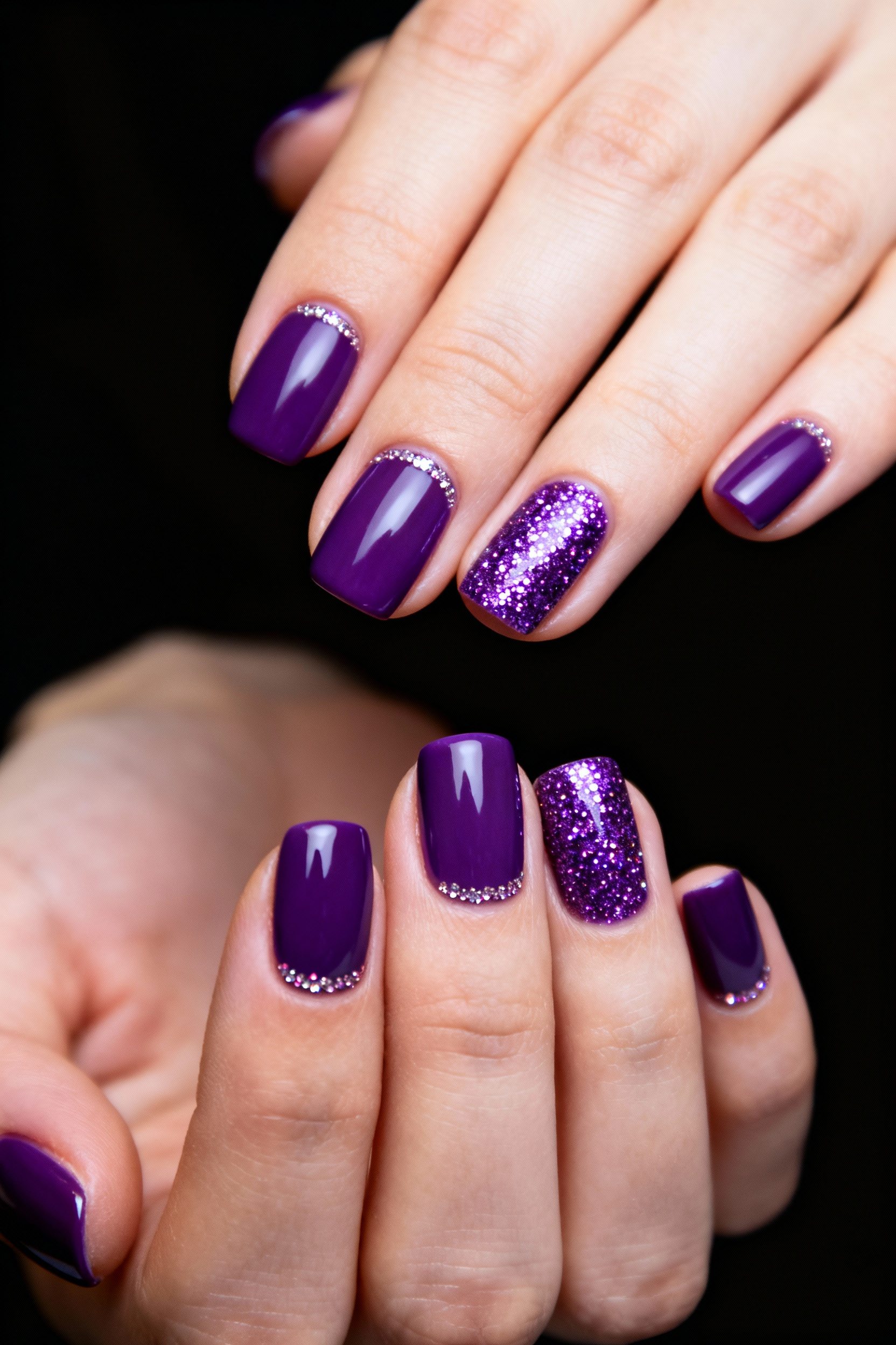 Glitter Purple Accent