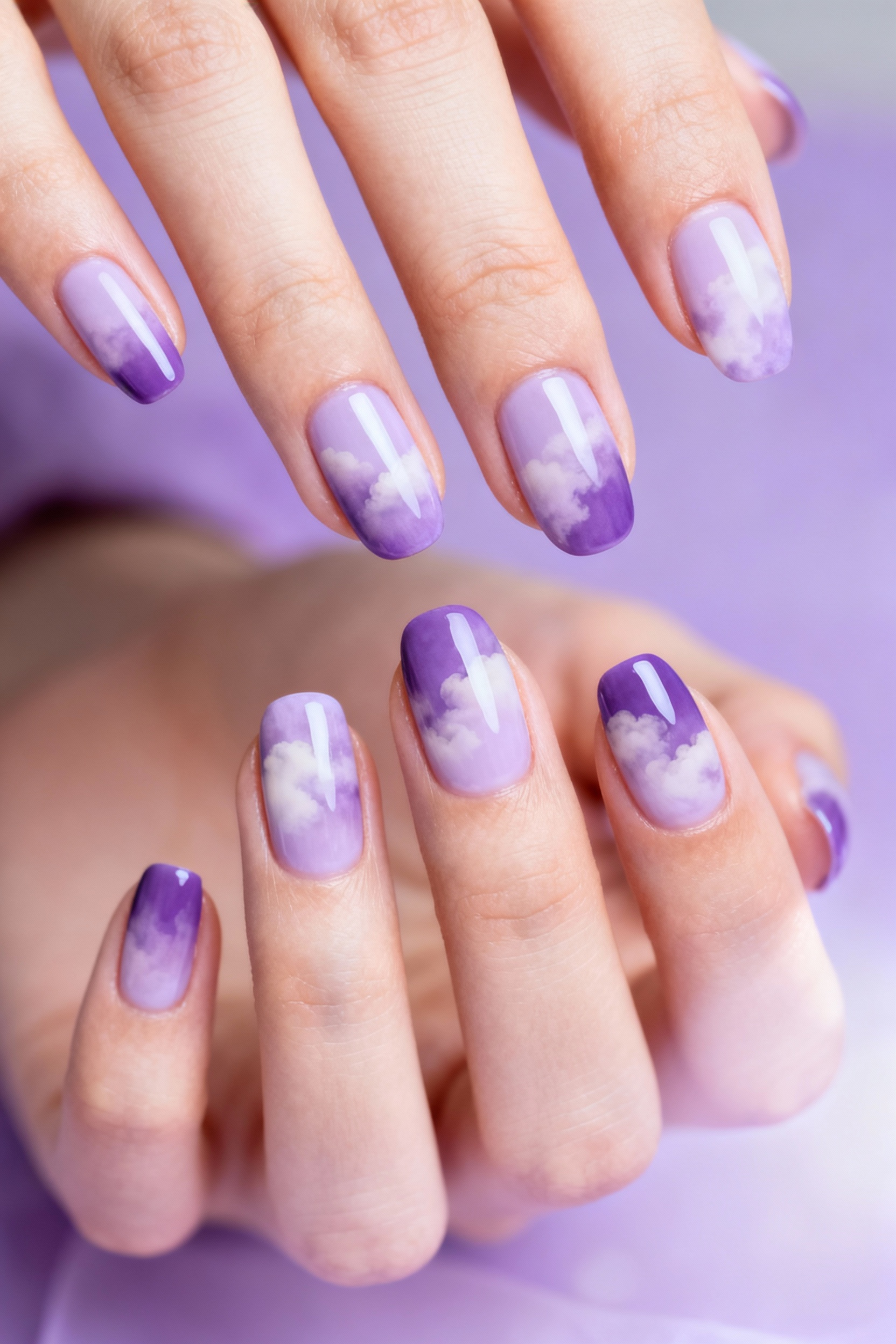 Lavender Ombre Effect
