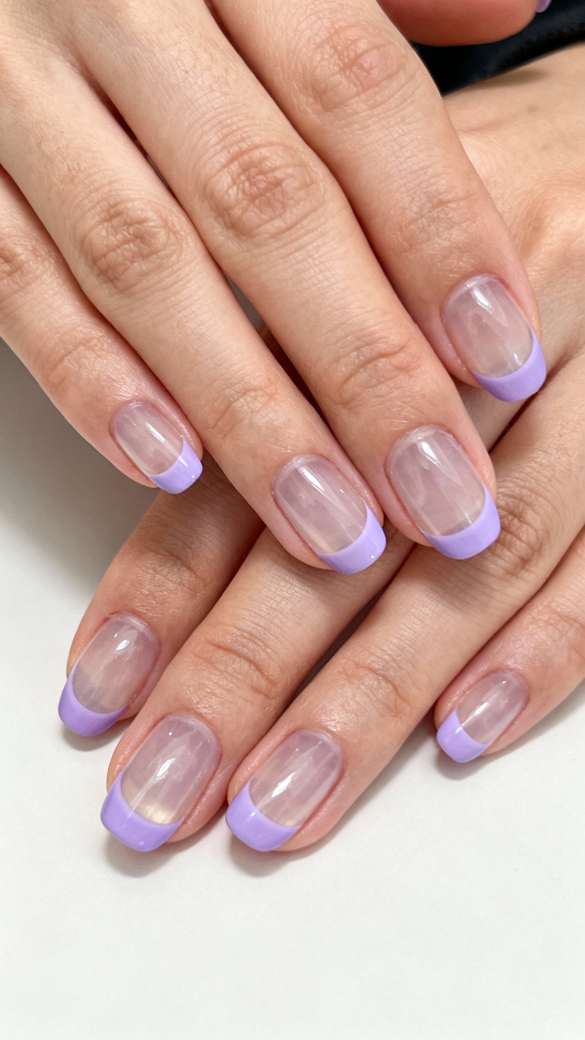 Lilac French Tips