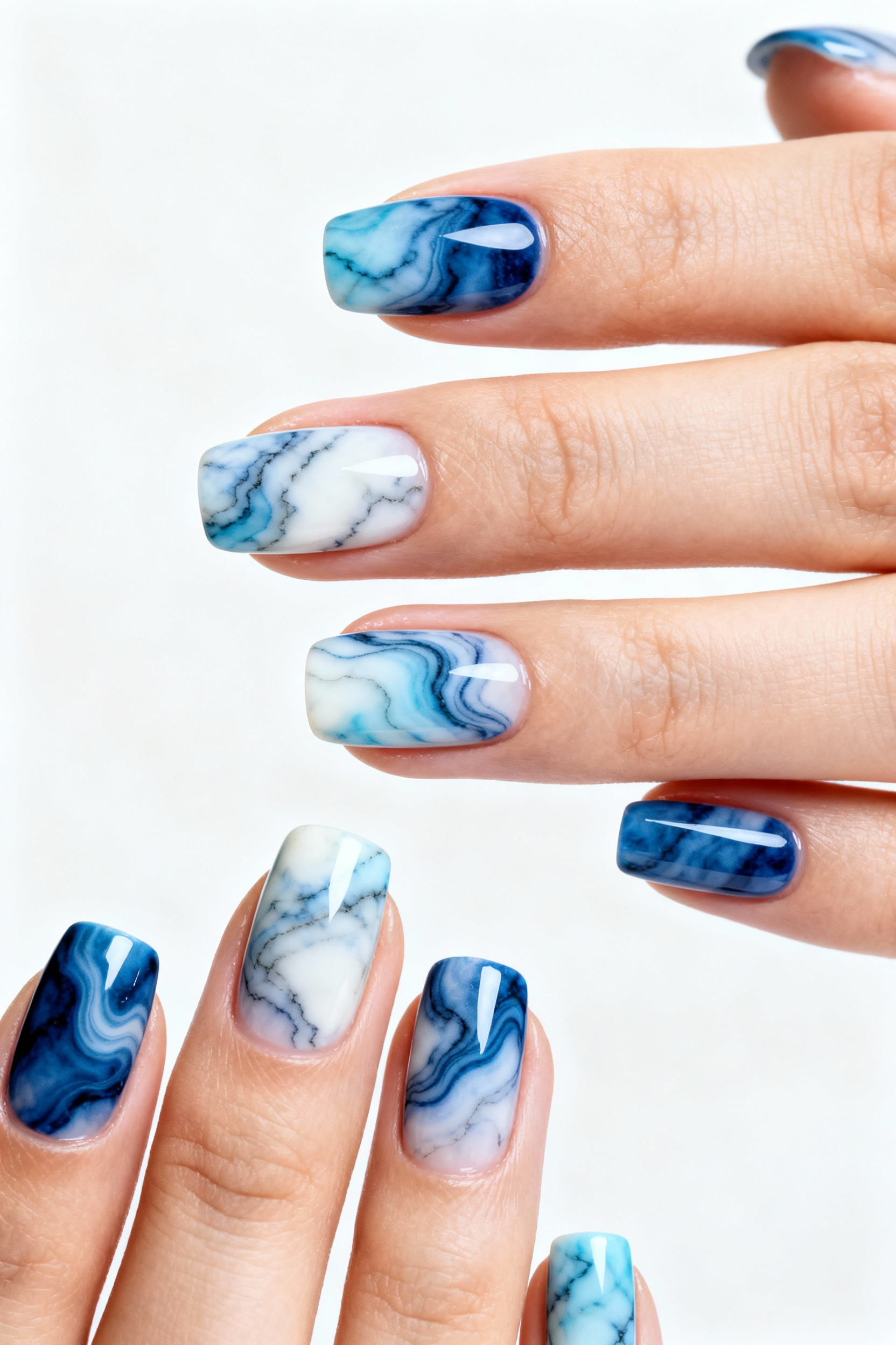 Marble Blue Patterns