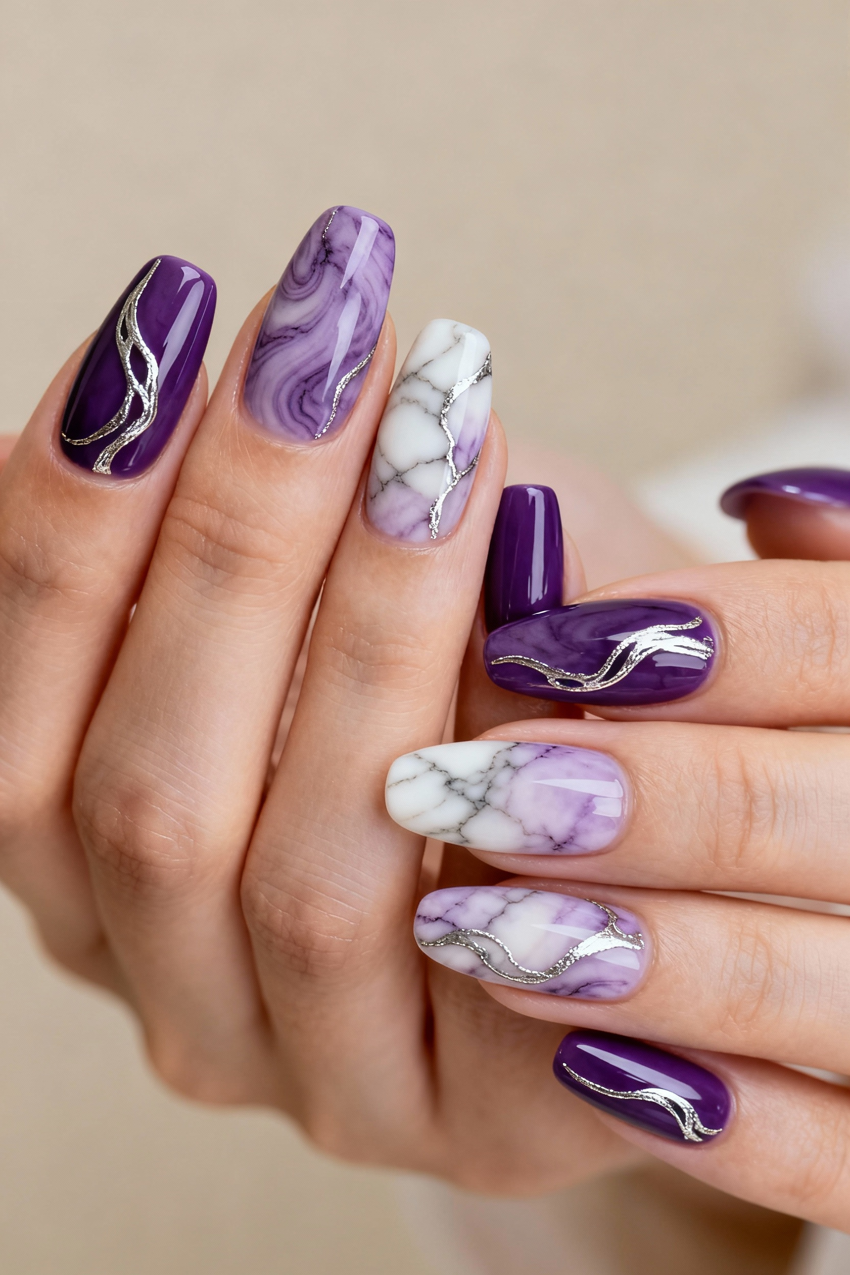 Marble Purple Swirl