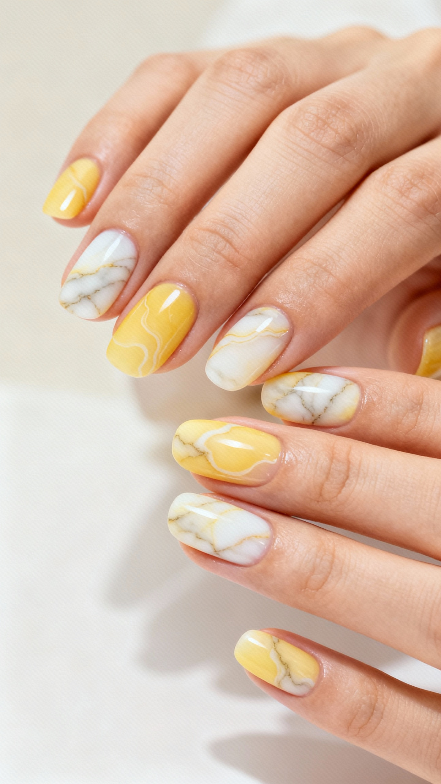 Marble Yellow Design