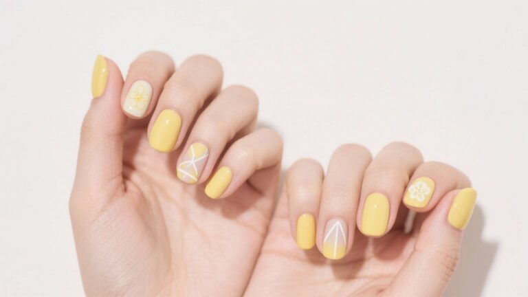 Pastel Yellow Nails Ideas