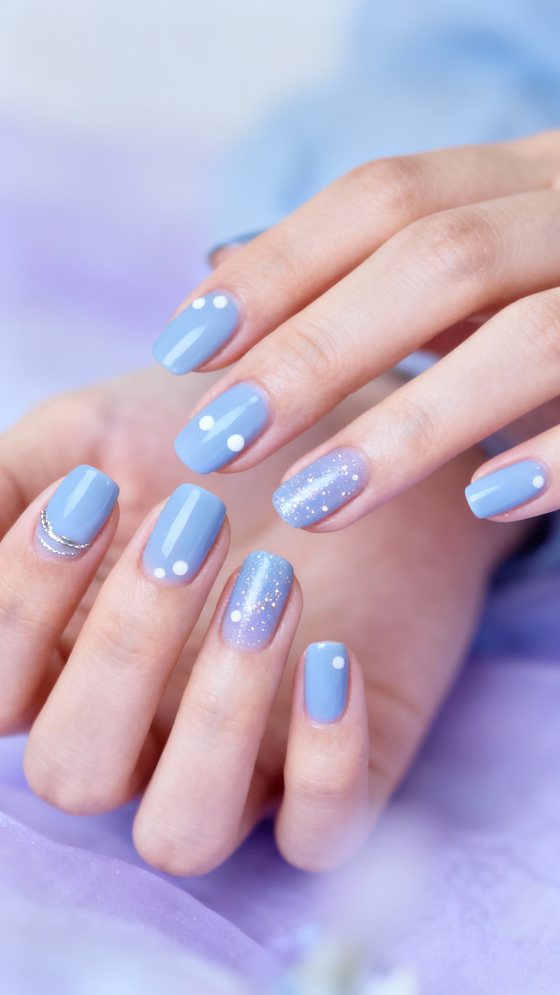 Periwinkle Blue Nails