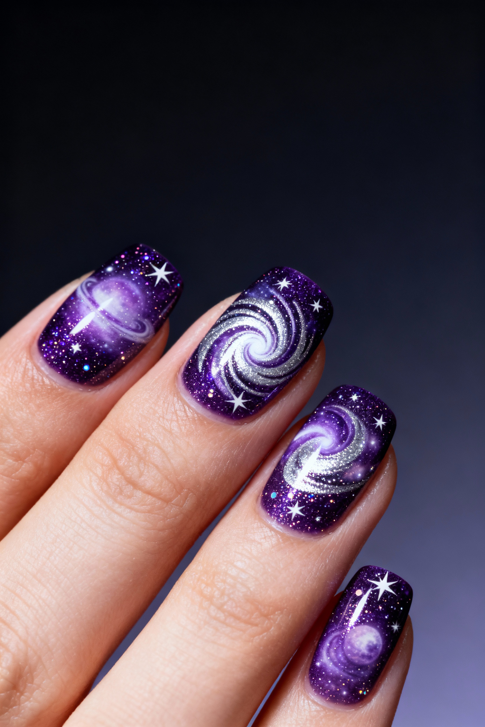 Purple Galaxy Pattern