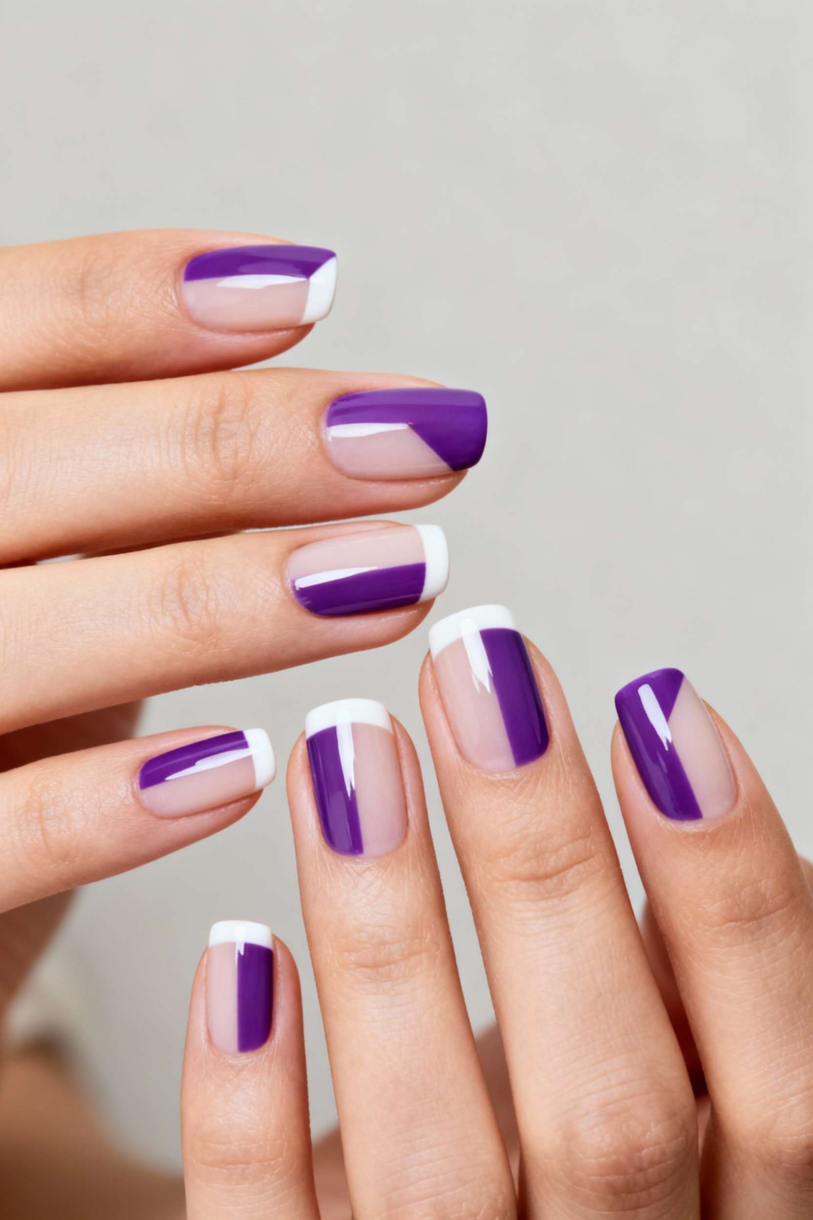 Purple Negative Space