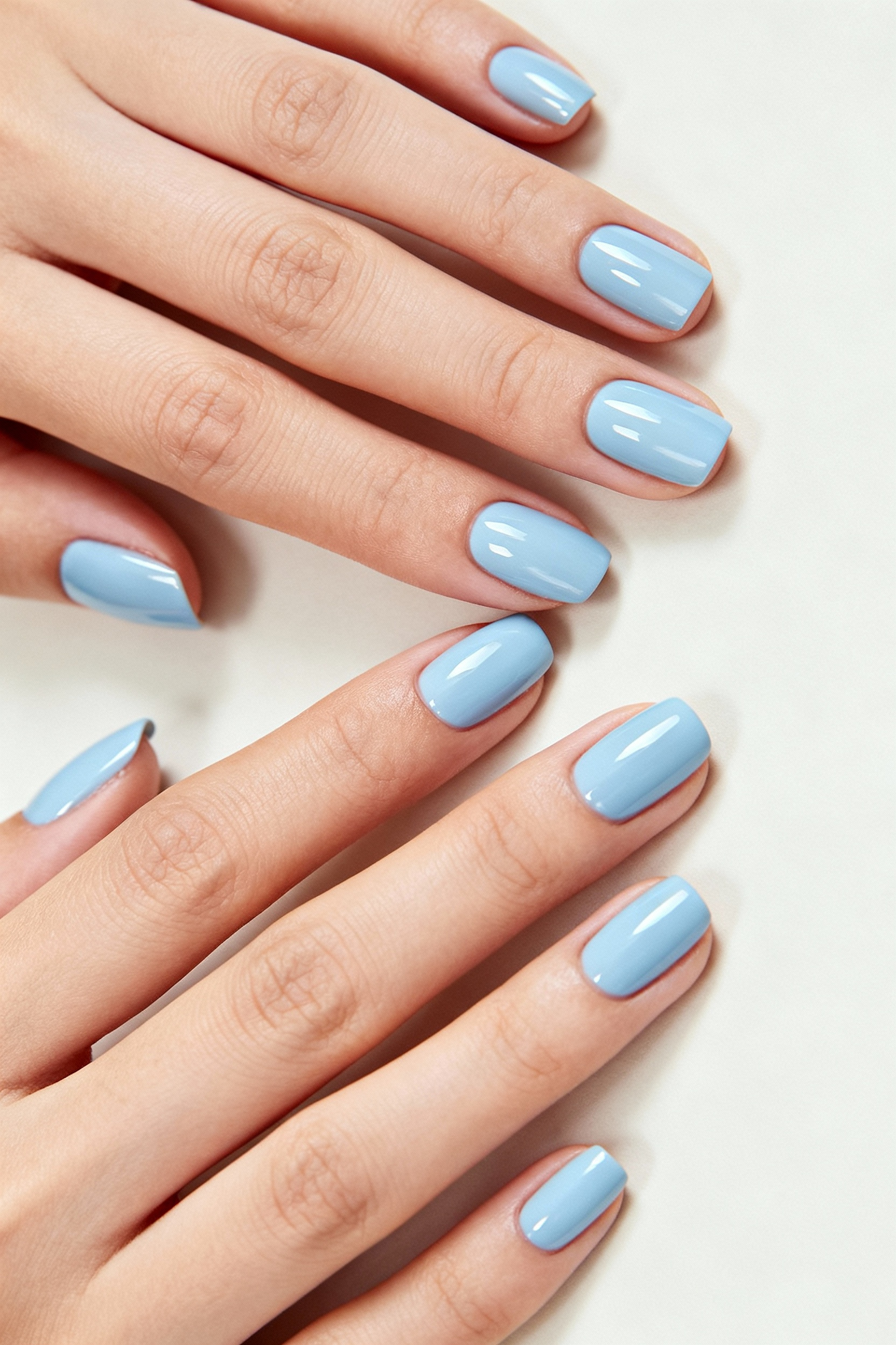 Sky Blue Manicure