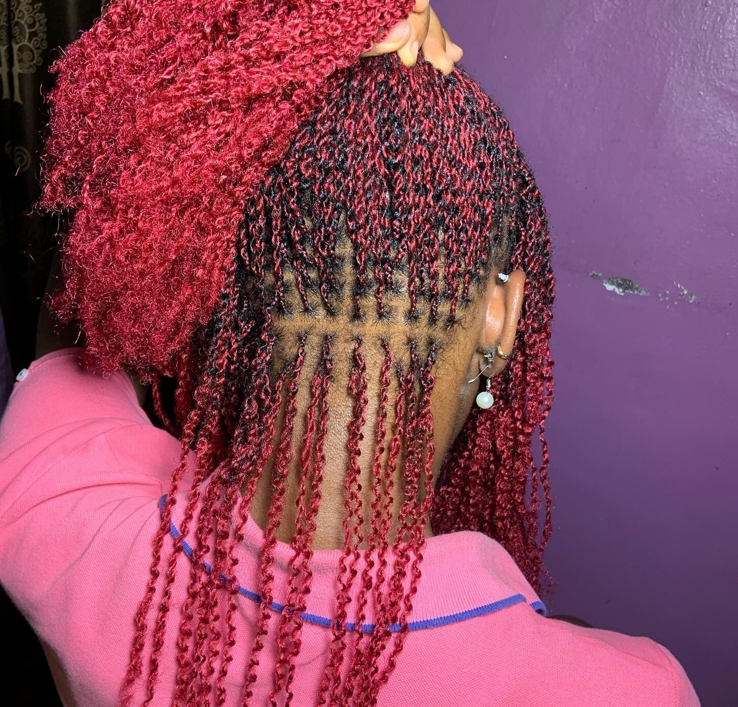 Burgundy Micro Twists
