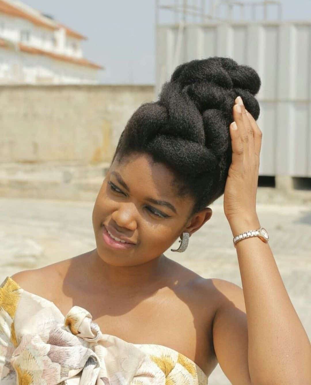Chic Natural Updo