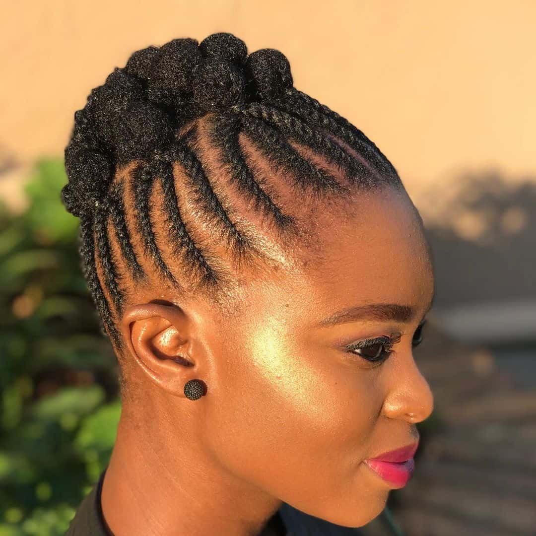 Cornrow Bun Styles