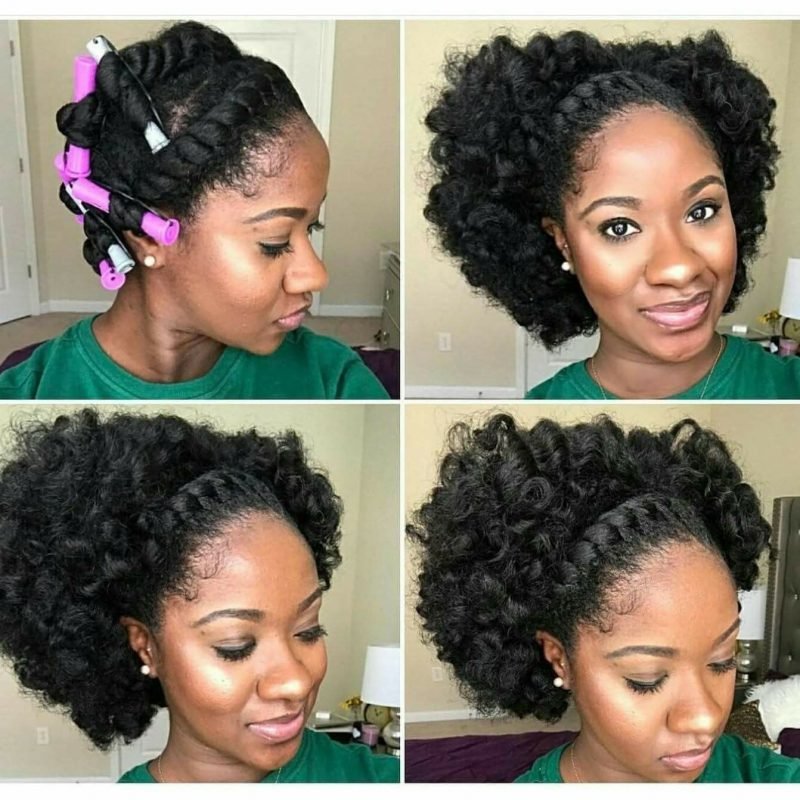 Cornrow Curly Style