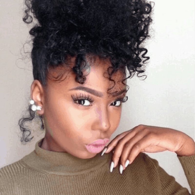 Curly High Bun