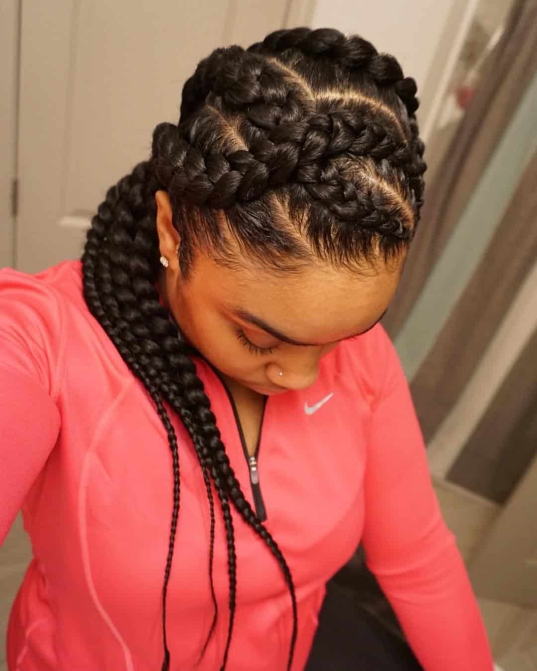 Curved Cornrow Braids