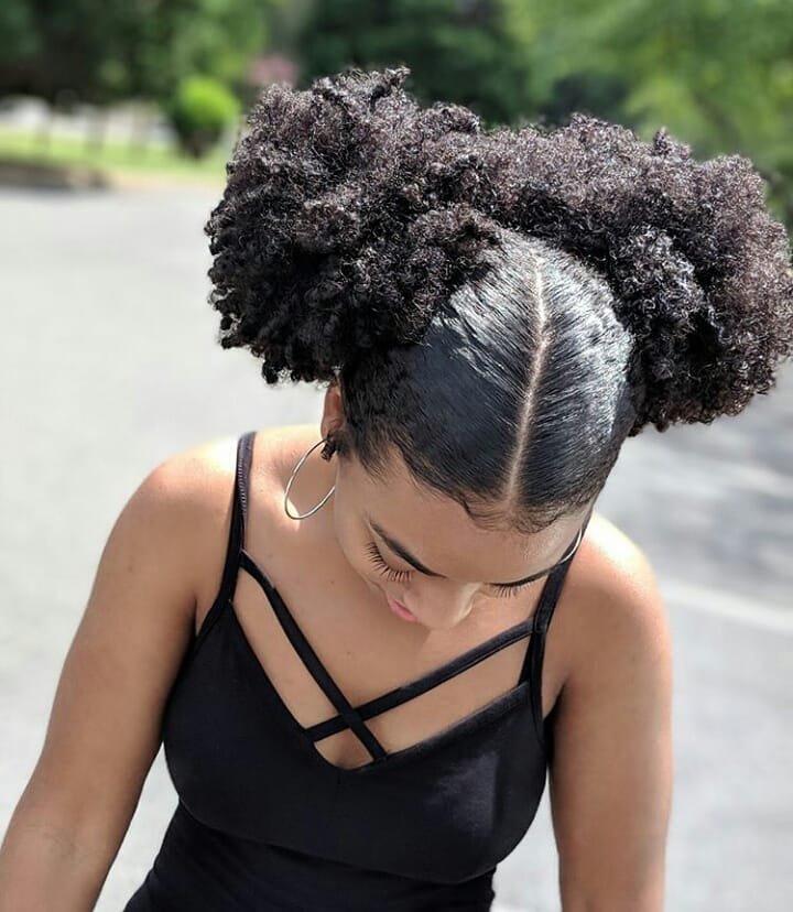 Double Afro Buns