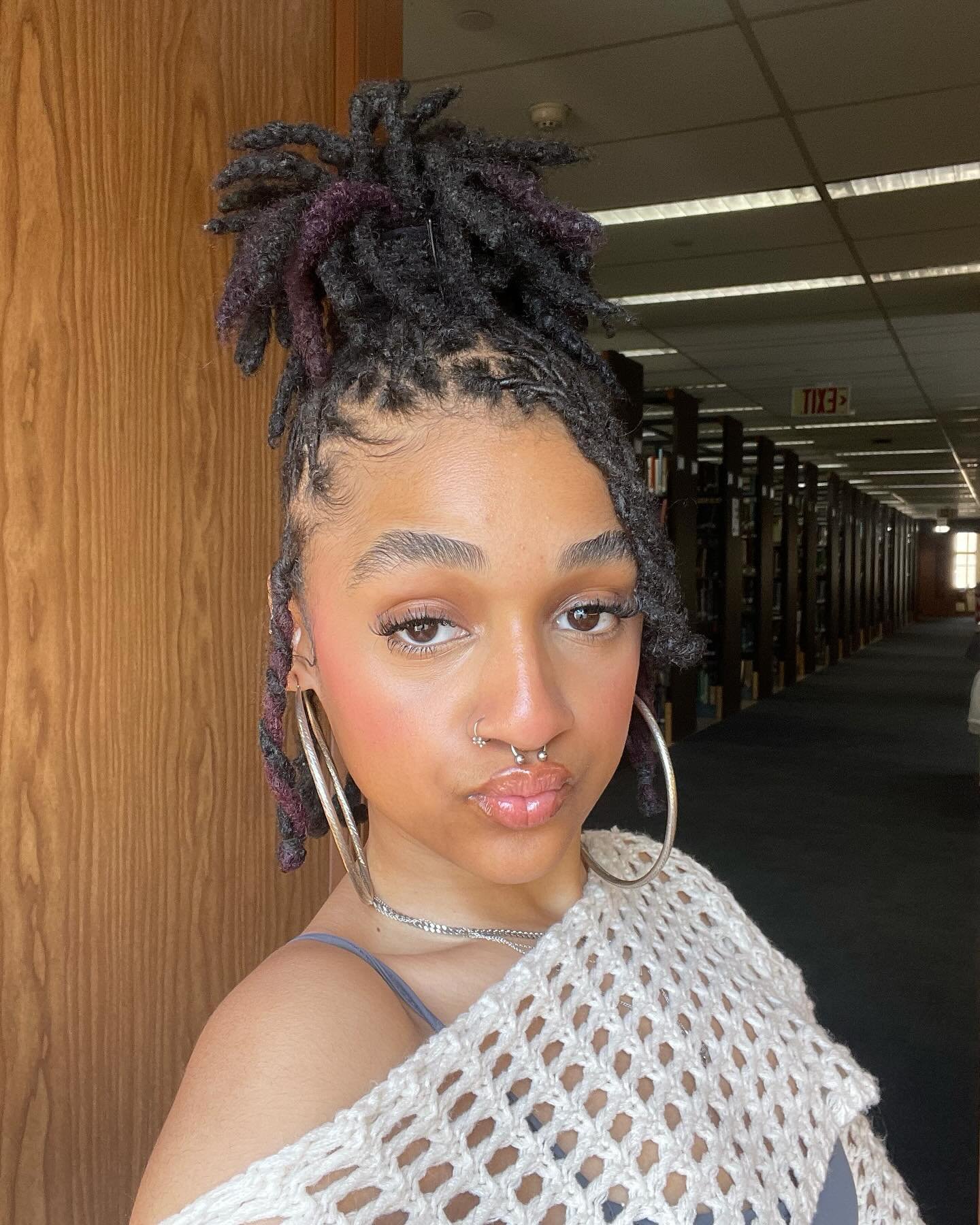 Dreadlock Pineapple Updo