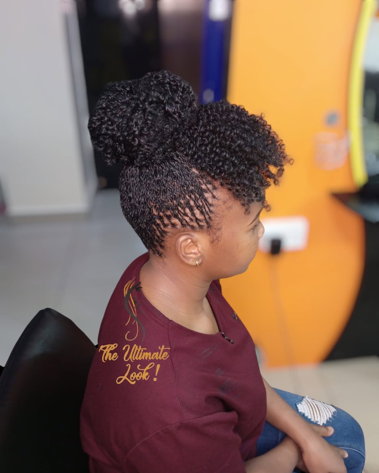 High Bun Micro Twists