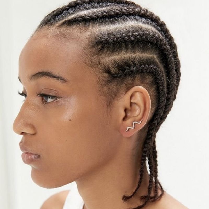 Short Hair Cornrows