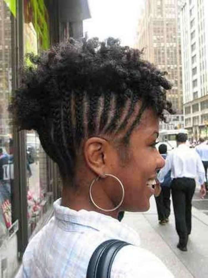 Short Mohawk Braids