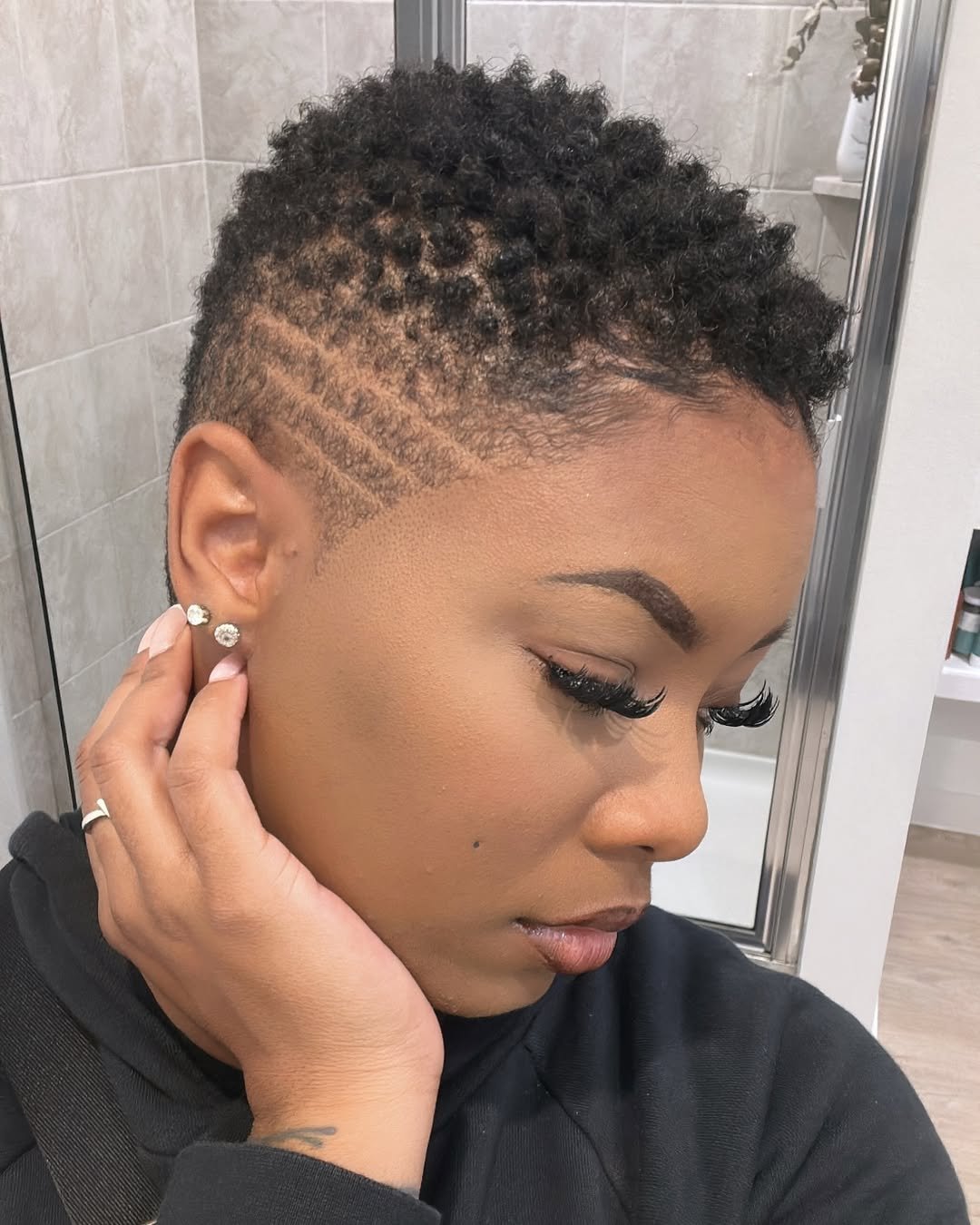 Short Tapered Curls