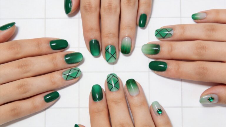 15 Stunning Emerald Green Nail Designs You'll Love