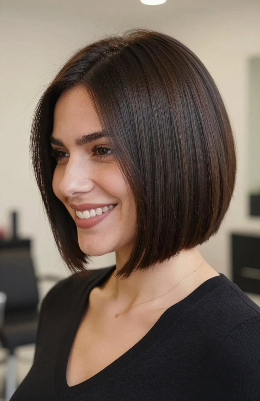 Angled Bob Cut