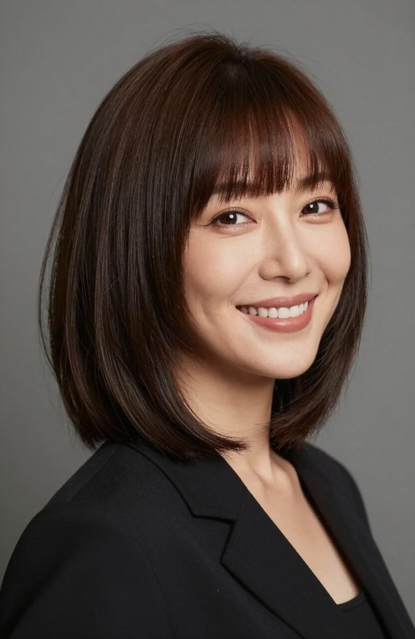 Asymmetrical Bob Fringe