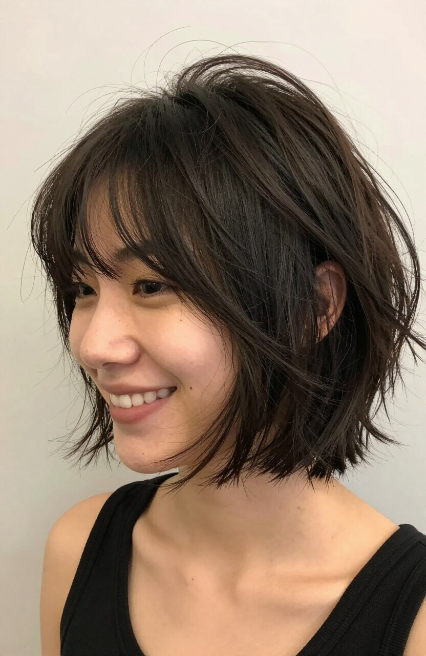 Choppy Layered Bobs