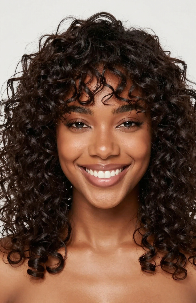 Curly Texture Bangs