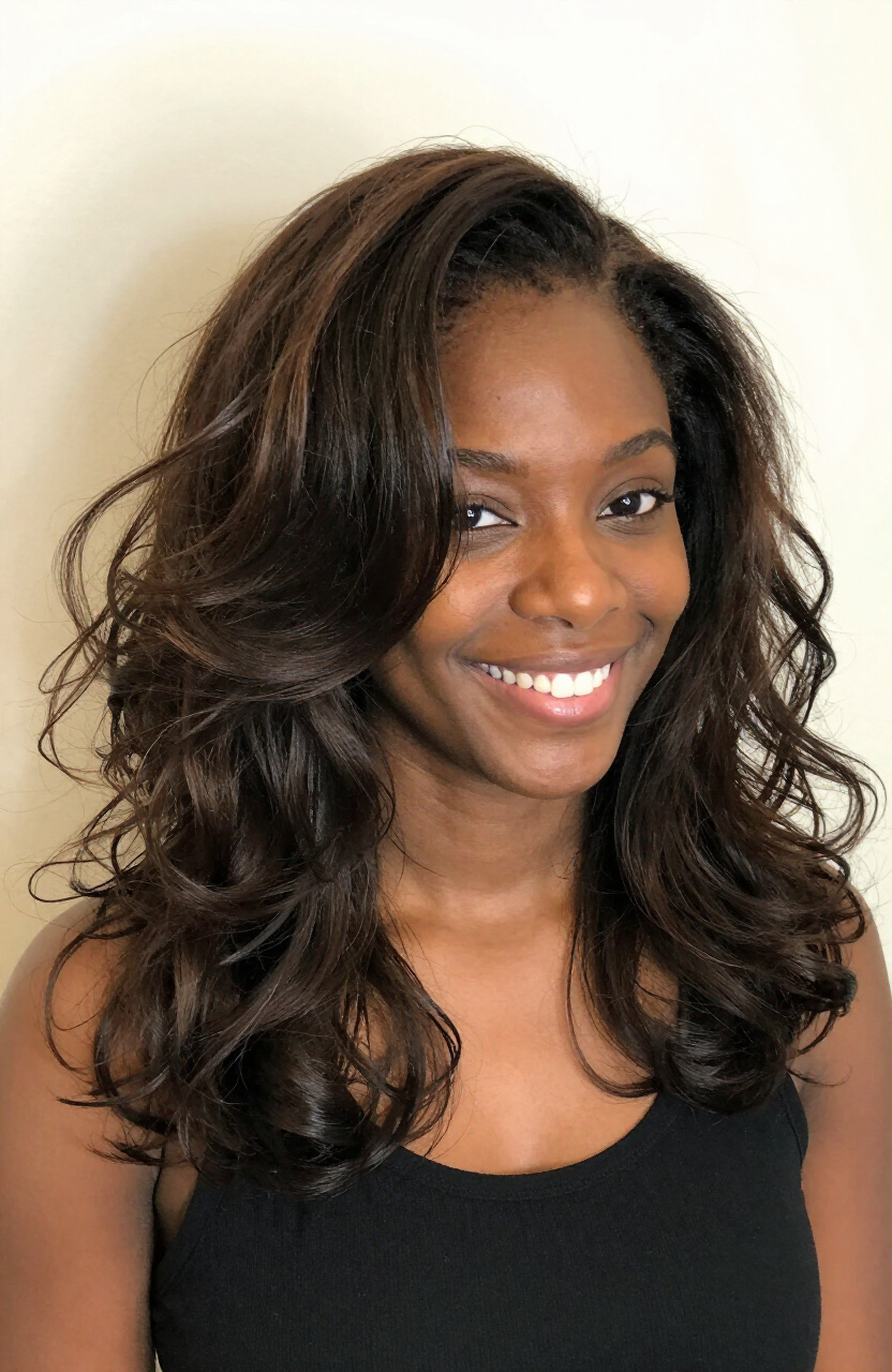 Feathered Layer Look