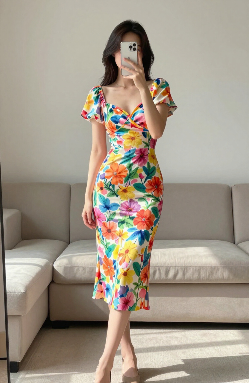 Floral Midi Dresses