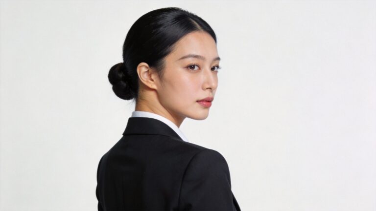 Low Bun Updo Hairstyles for Working Women