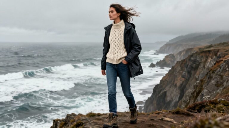 Oregon Coast Outfit Ideas for Dramatic Views and Cool Weather