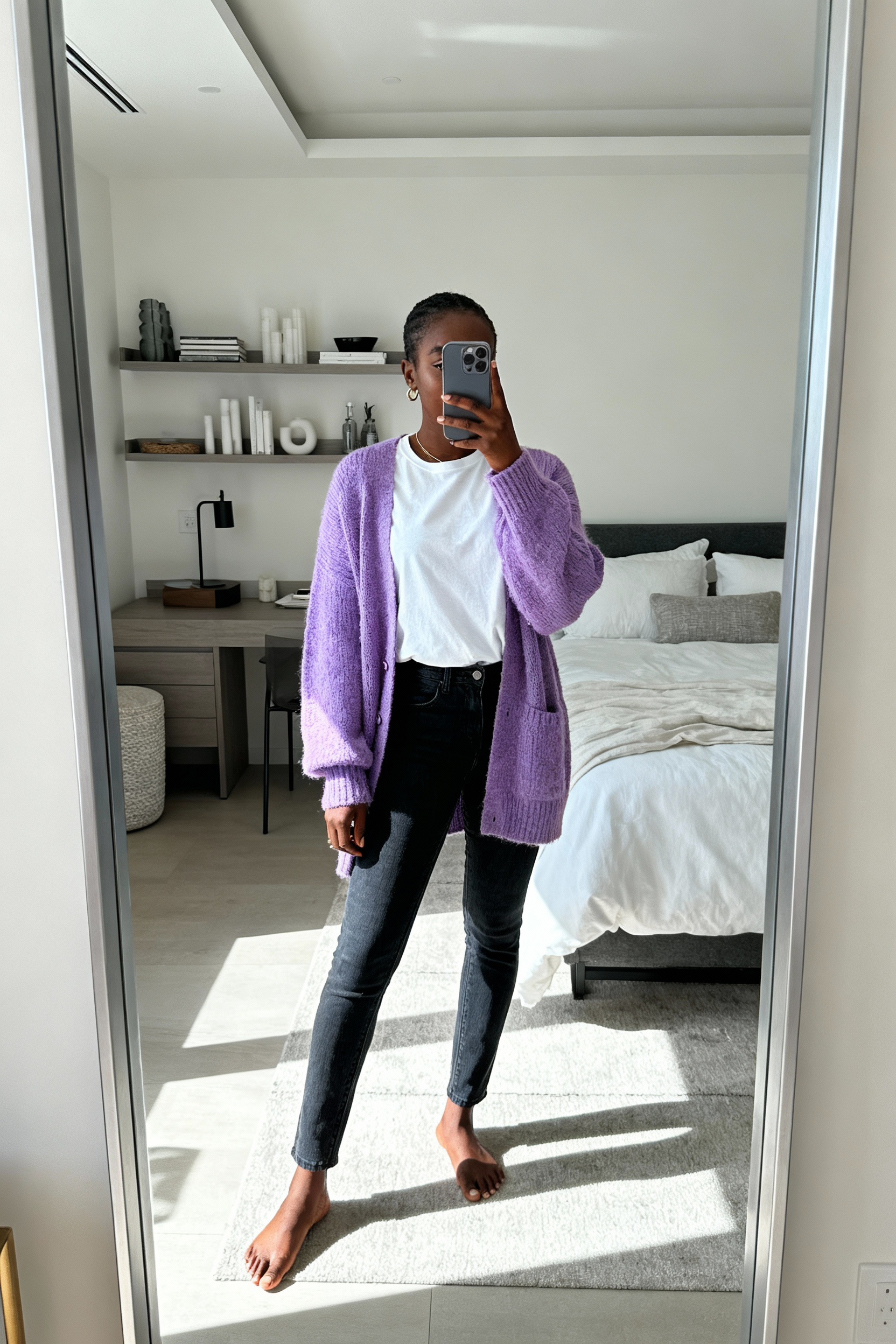 Purple Cardigans