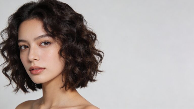 Textured Bob Hairstyles for Curly Hair Women