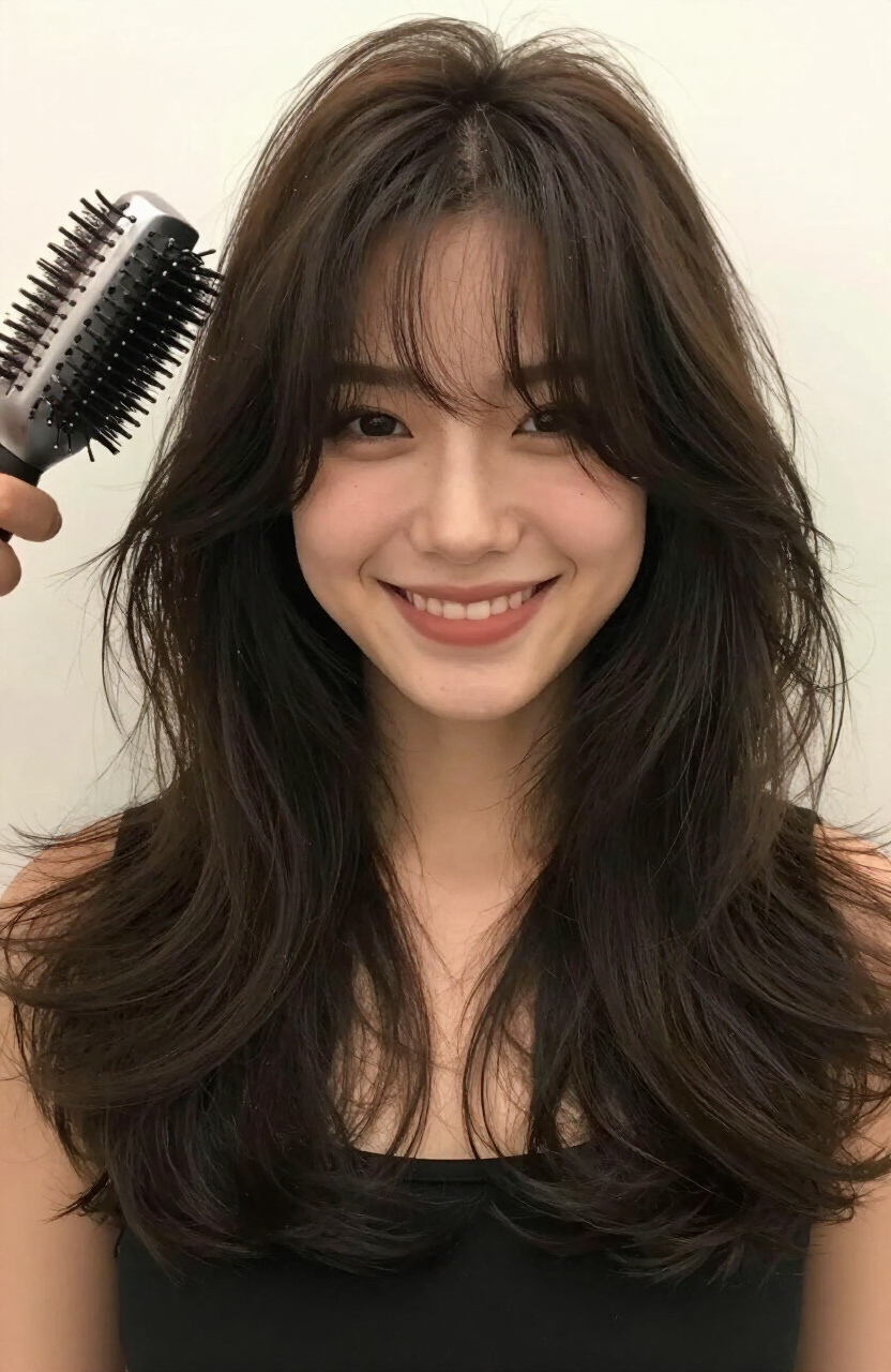 Voluminous Bang Styles